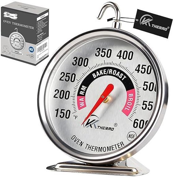 Oven Thermometer 150-600°F Accurate Food Temp Gauge