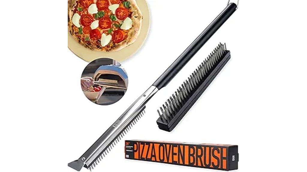 pizza oven brush and scraper