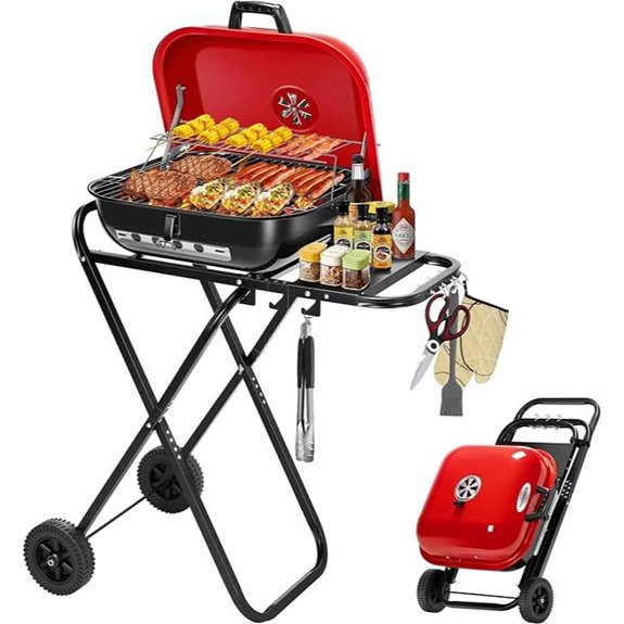 VIVOHOME 18-Inch Portable Charcoal Grill