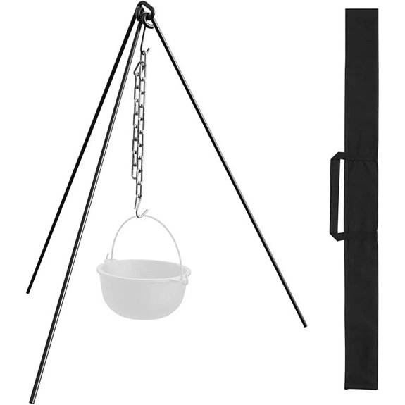 Campfire Tripod with Carry Case for Camping