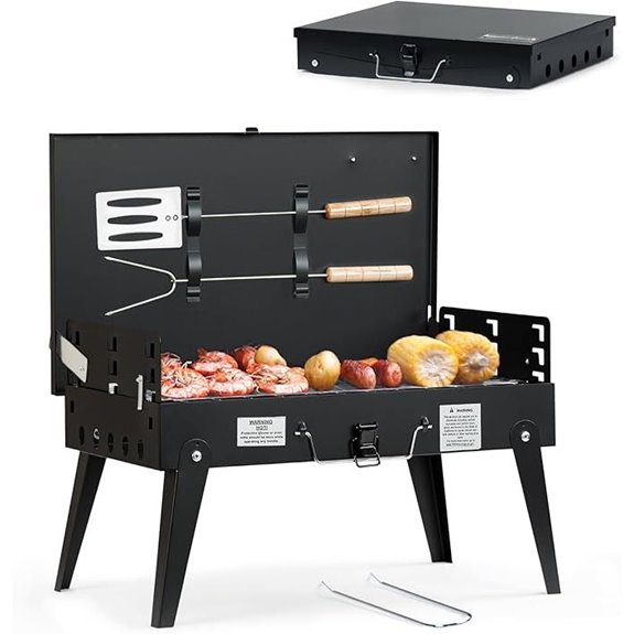 MASTER COOK Portable Foldable Charcoal Grill