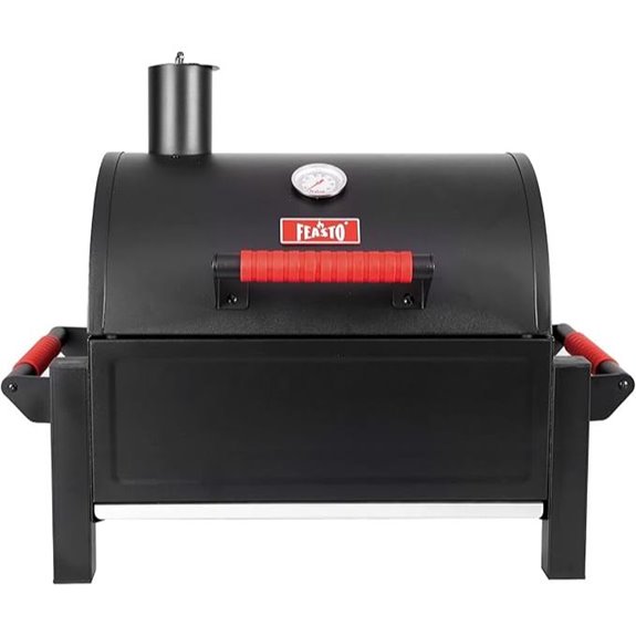 Portable Charcoal Grill with Cast Iron Grates