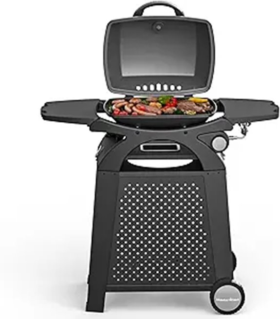 Master Cook Portable Propane Gas Grill with Cart