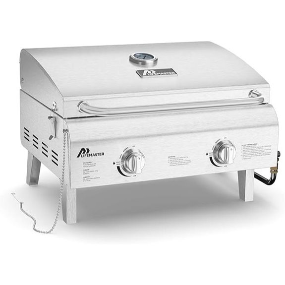 Lifemaster Portable Stainless Steel Gas Grill