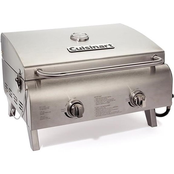 Cuisinart 2-Burner Portable Propane Gas Grill