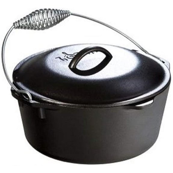 Lodge 5 Quart Pre-Seasoned Cast Iron Dutch Oven