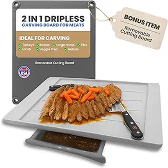 Karving King Plus Cutting Board with Juice Groove