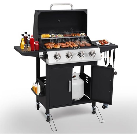 HUGROVE 40,000 BTU Propane Gas BBQ Grill