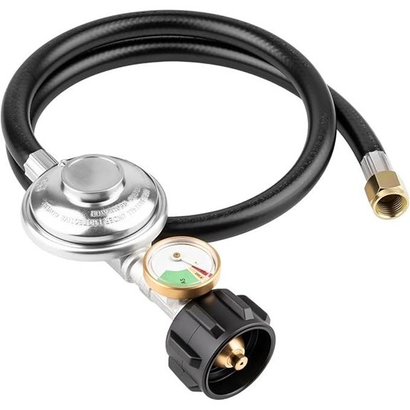 Propane Regulator with Hose for Gas Grill and Heater