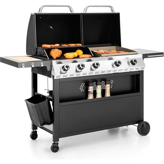 Sophia & William Propane Grill & Griddle Combo