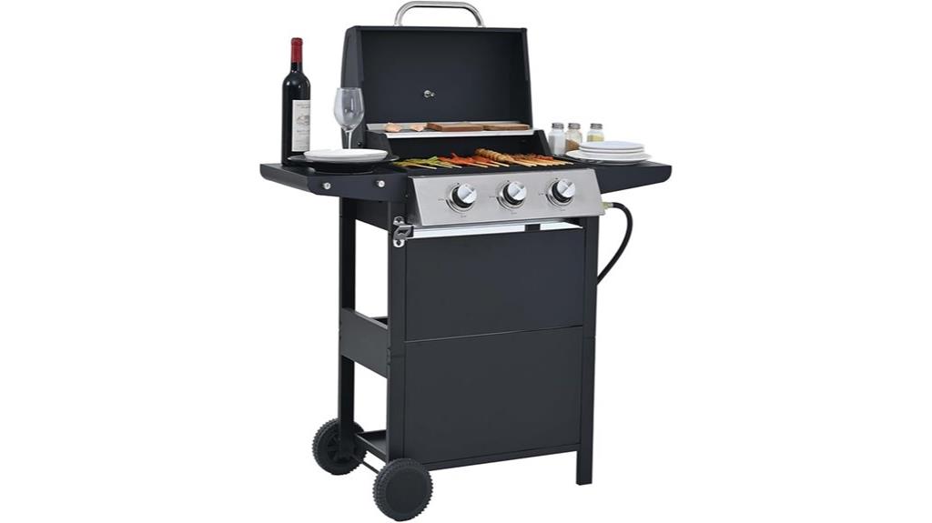 propane grill with thermometer