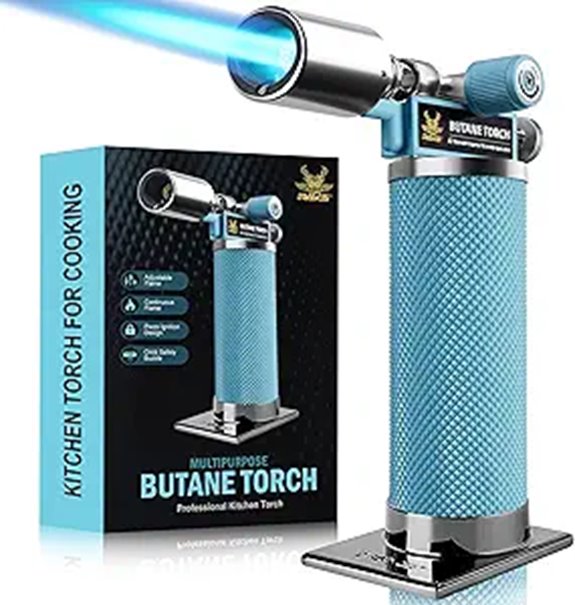 RAVS Refillable Butane Torch with Adjustable Flame