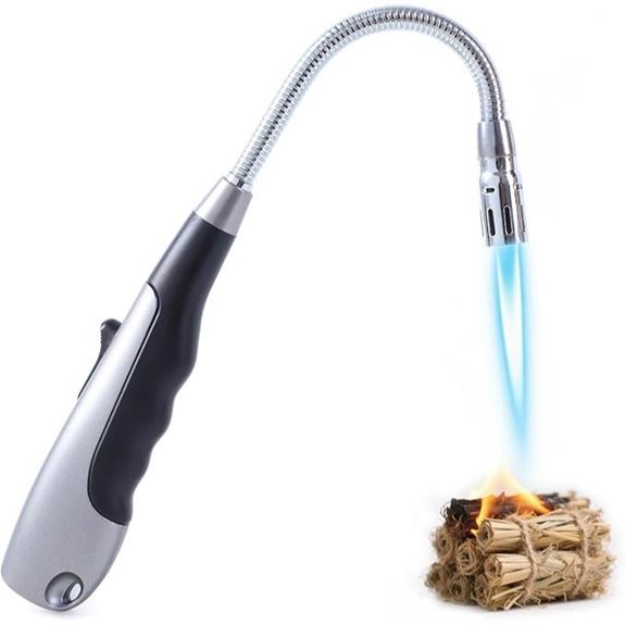Refillable Jet Flame Lighter with Flexible Neck