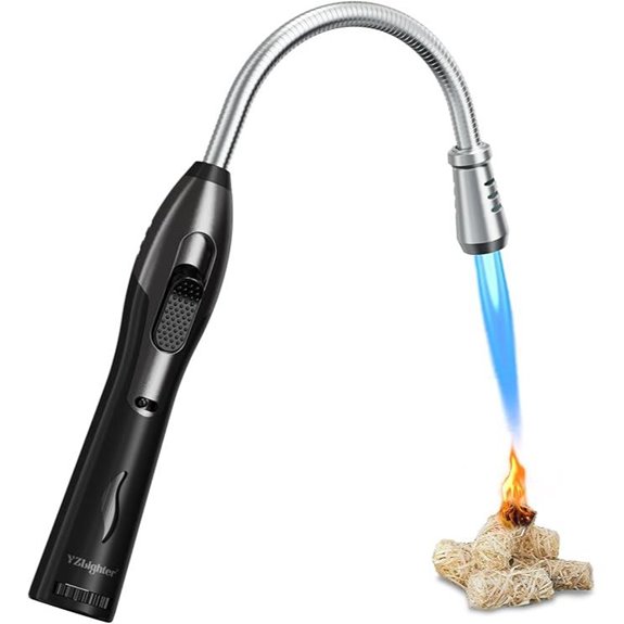 Refillable Windproof Butane Torch Lighter for Camping