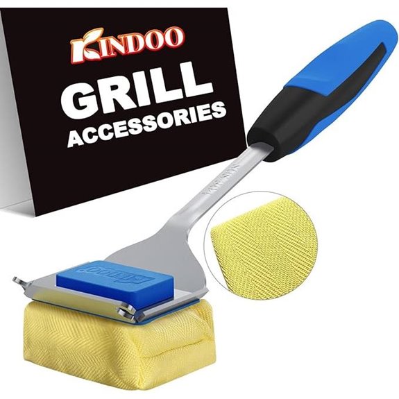 Bristle-Free Grill Brush with Replaceable Head