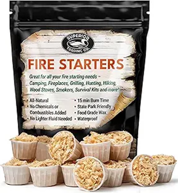 Superior Fire Starter Pods in Resealable Packs (3.2 lbs)