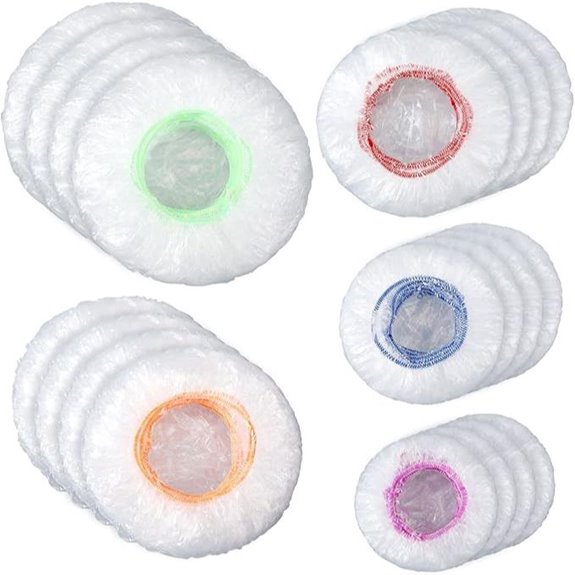 Cunhill 200 Pcs Reusable Plastic Bowl Covers Set