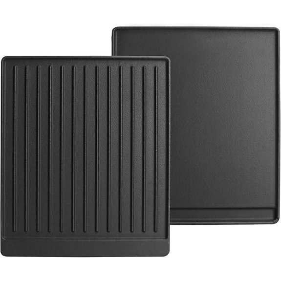 Reversible 15x12.8 Cast Iron Griddle for Grills