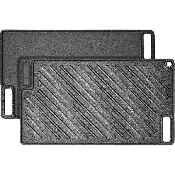 VEVOR Reversible Cast Iron Grill/Griddle 17x10