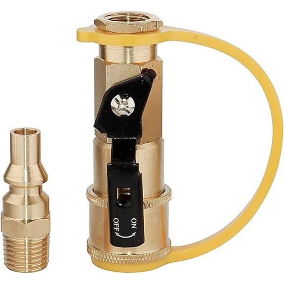 DozyAnt 1/4 RV Propane Quick Connect Adapter