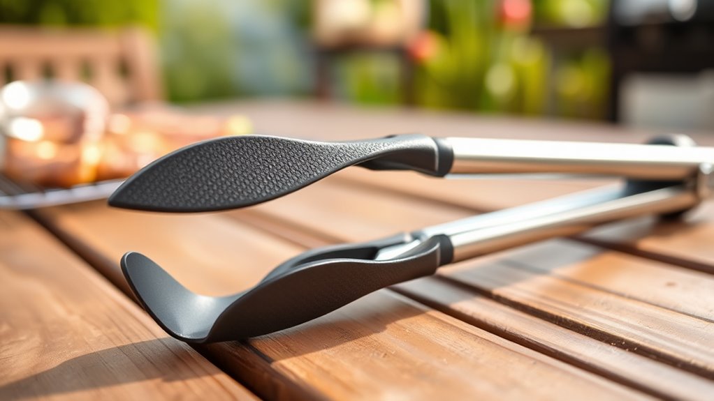 secure durable ergonomic tongs