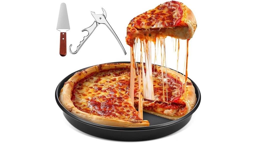 set of deep pizza pans