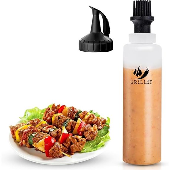Silicone Basting Brush & Sauce Dispenser for Grilling
