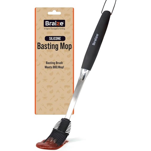 Silicone BBQ Basting Brush for Grilling and Cooking