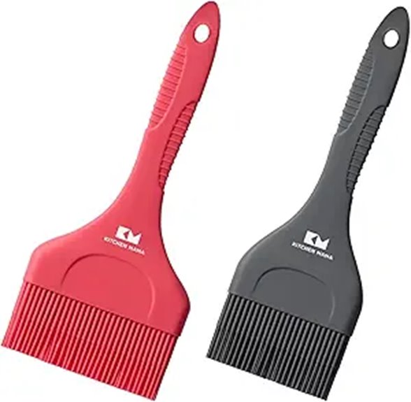Kitchen Mama Silicone Pastry & Basting Brush Set