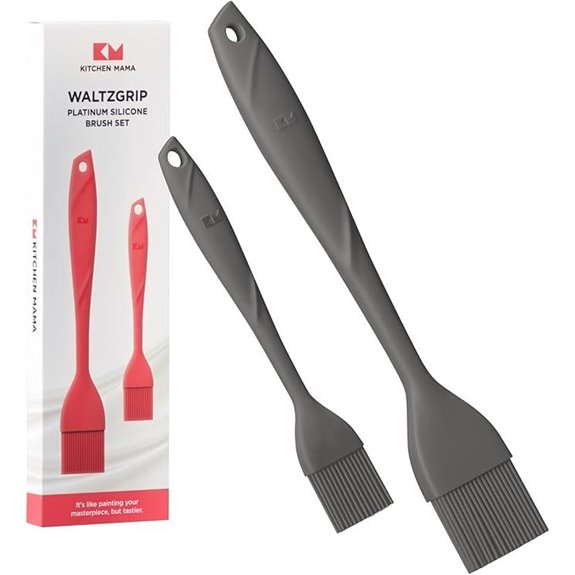 Kitchen Mama Silicone Basting Pastry Brush Set (2)
