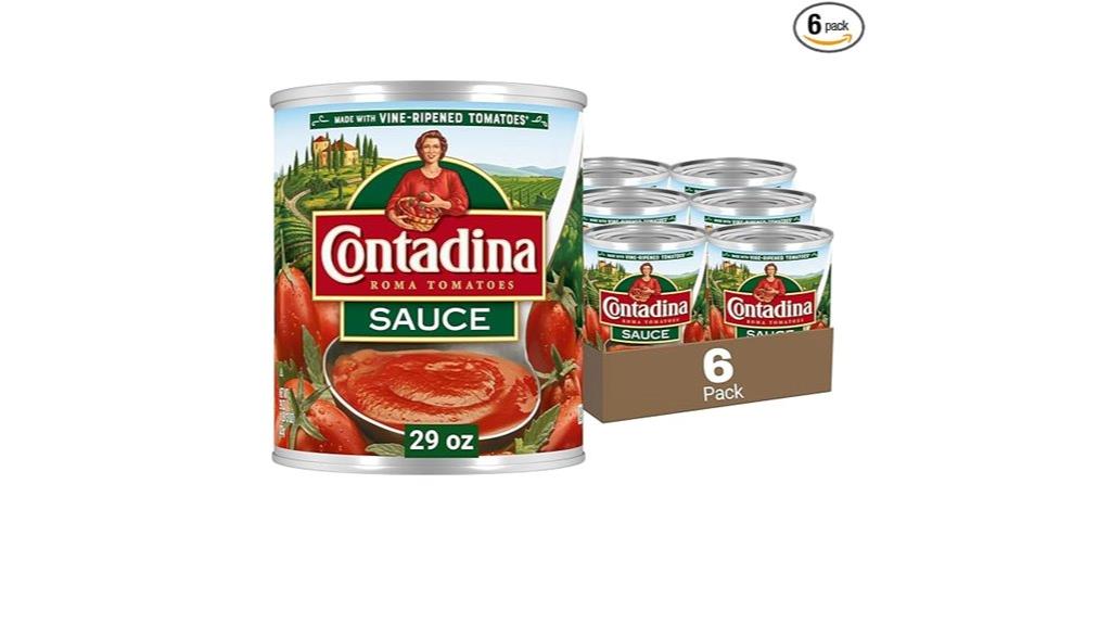 six 29 oz tomato cans