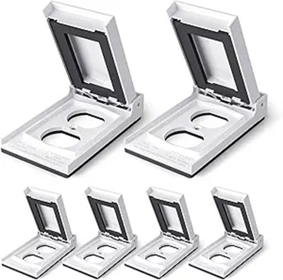 ELEGRP 6-Pack Outdoor Receptacle Covers White