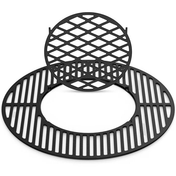Skyflame 2-in-1 Cast Iron Grill Replacement for Weber