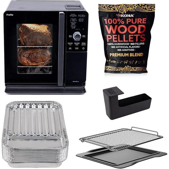 GE Profile Smart Indoor Pellet Smoker & Accessories Bundle