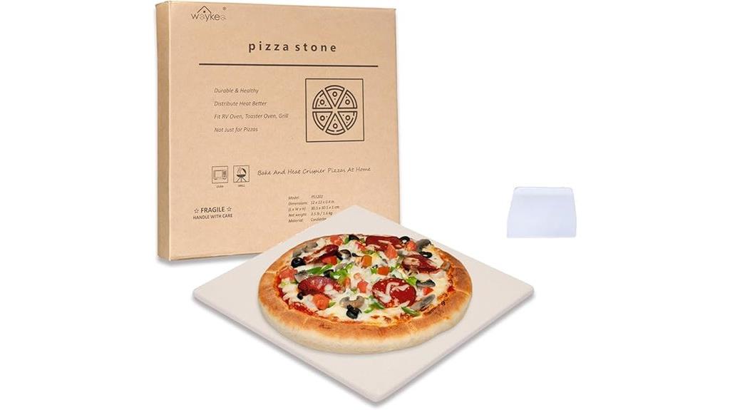 square 12 inch pizza stone