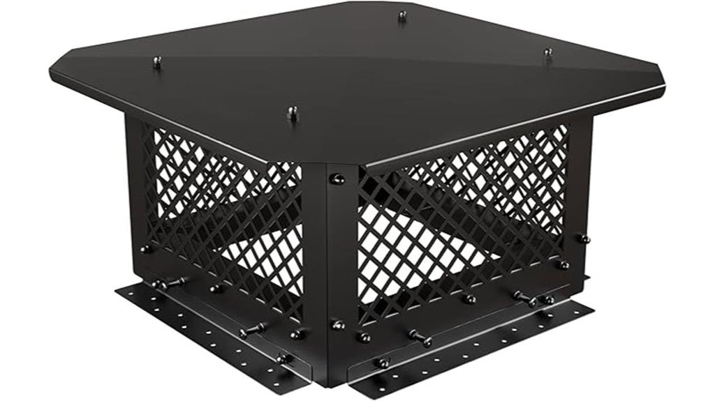 square 14x14 chimney cap