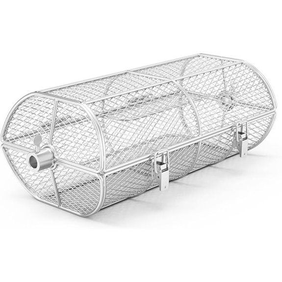 Universal Stainless Steel Rotisserie Grill Basket