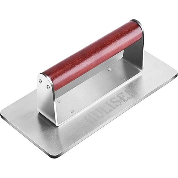 HULISEN 9-Inch Stainless Steel Bacon & Burger Press