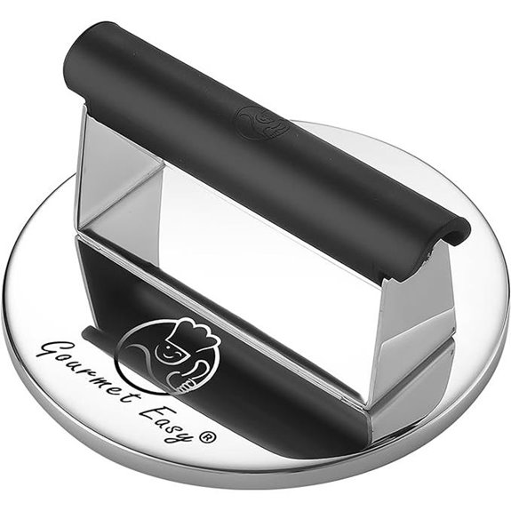 Stainless Steel 2lb Burger Press for Griddle