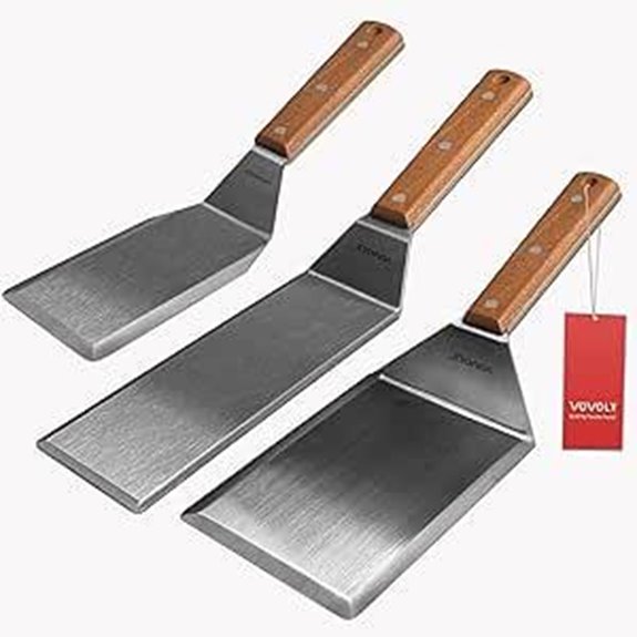 Stainless Steel Grill Spatula Set with Full Tang Handle