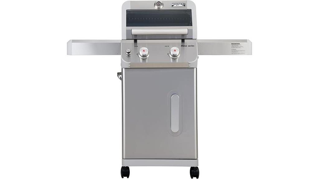 stainless steel gas grill