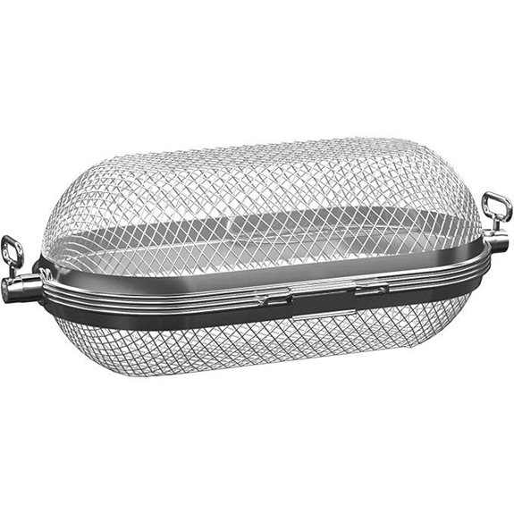 MixRBBQ Stainless Steel Rotisserie Basket for Grill