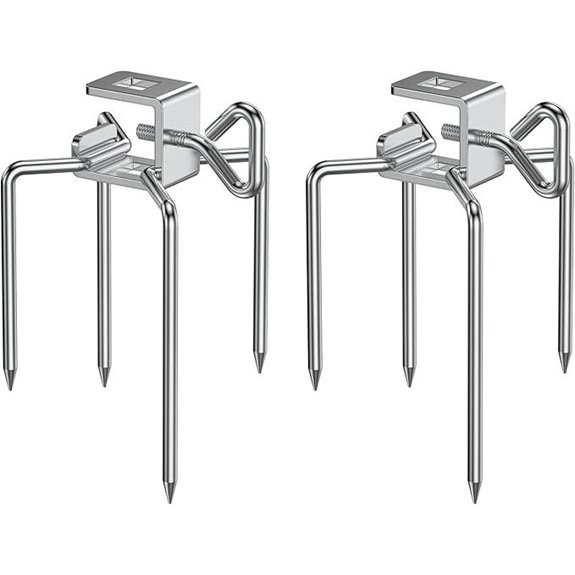 Onlyfire Stainless Steel Grill Rotisserie Forks (1-Pair)