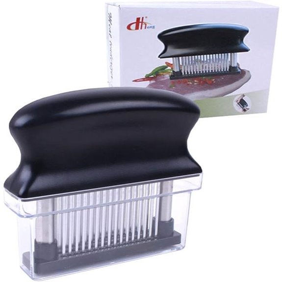 Meat Tenderizer with 48 Stainless Steel Needle Blades