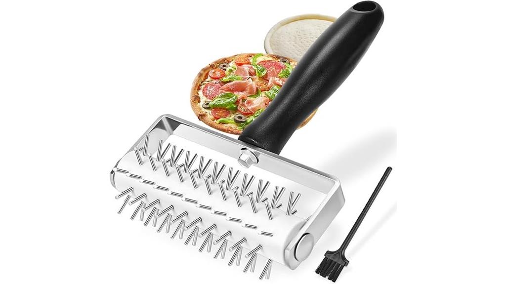 stainless steel pizza dough docker