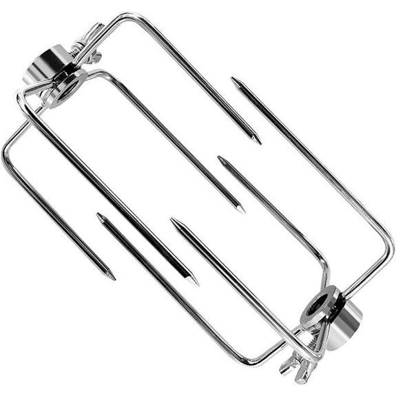 2Pcs Stainless Steel BBQ Rotisserie Forks