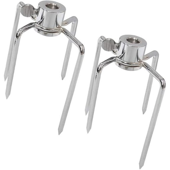 Stainless Steel Grill Rotisserie Meat Forks (1-Pair)