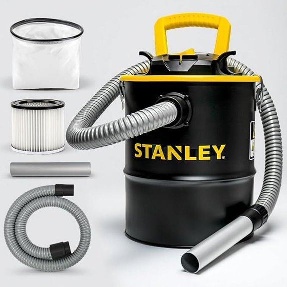 Stanley Ash Vacuum Cleaner with 4-Gallon Capacity
