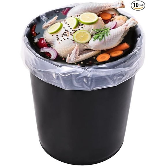 10 Pack Heavy Duty Food Storage & Marinade Bags