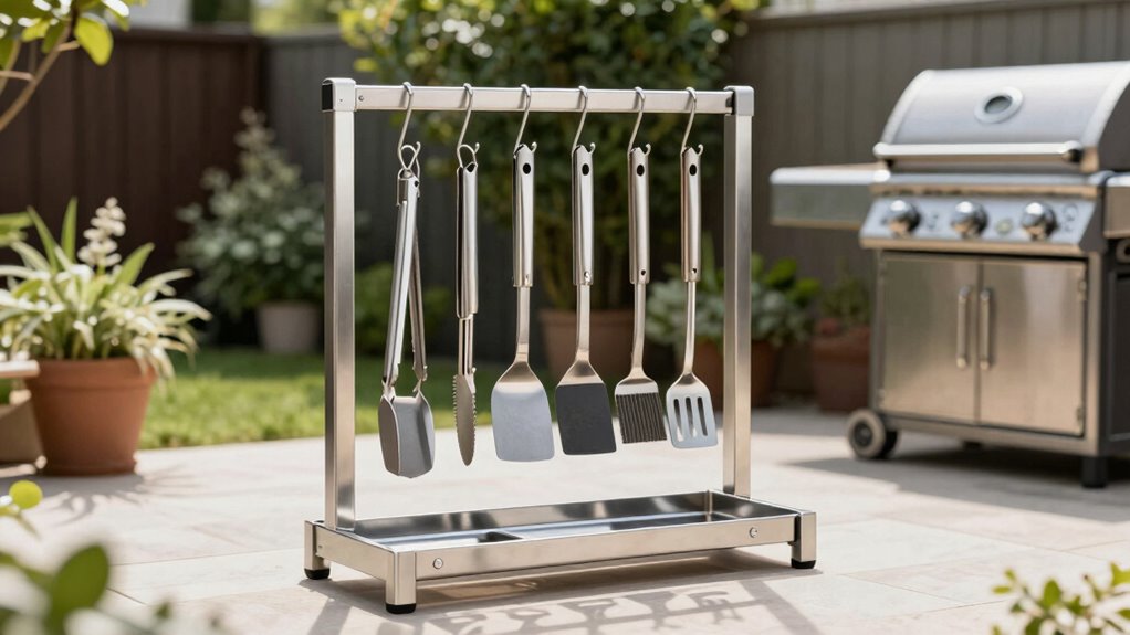 top bbq tool storage racks